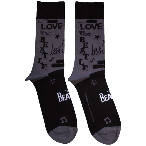 The Beatles 'Cavern' (Dark Grey) Socks (One Size = UK 7-11)