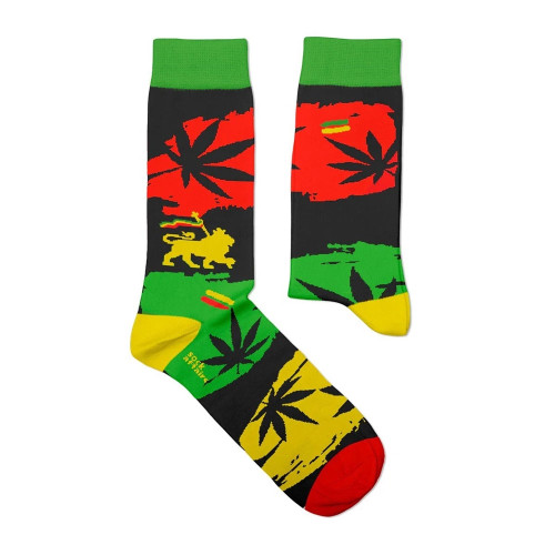 Bob Marley 'Rebel Reggae' (Multicoloured) Socks