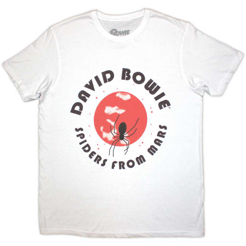 David Bowie 'Spiders From Mars' (White) T-Shirt