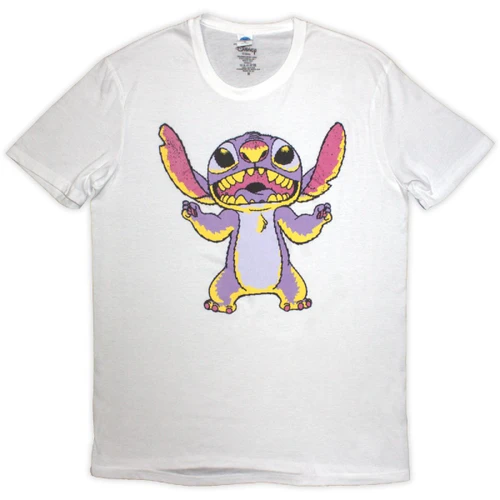 Disney Lilo & Stitch 'Purple Stitch' (White) T-Shirt