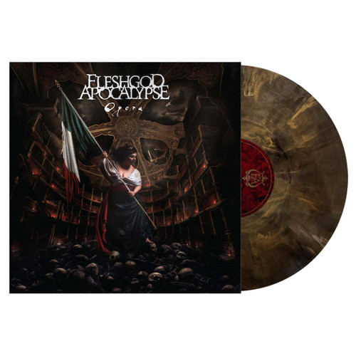 Fleshgod Apocalypse 'Opera' LP Copper Black Marbled Vinyl