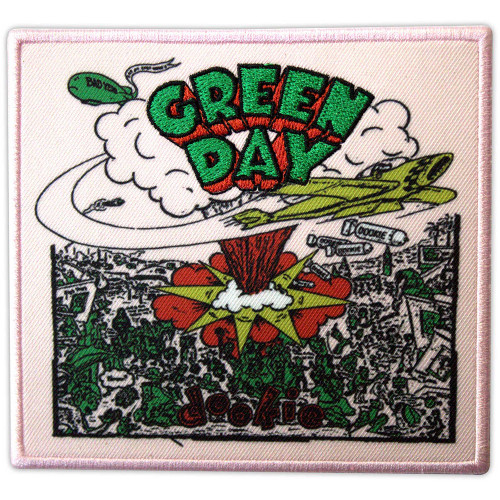 Green Day 'Dookie Album Cover Pink' (Iron On) Patch
