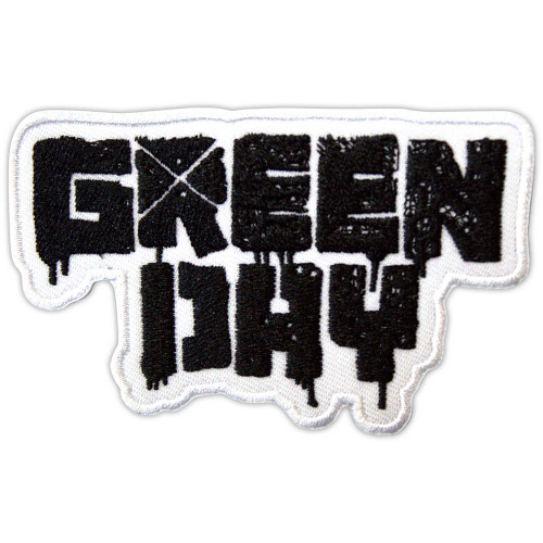 Green Day '21st Century Breakdown B&W Logo' (Iron On) Patch