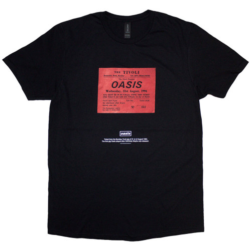 Oasis 'Definitely Maybe Ticket Stub' (Black) T-Shirt
