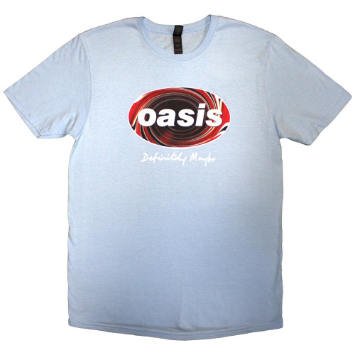 Oasis 'Definitely Maybe Union Jack Oval' (Blue) T-Shirt