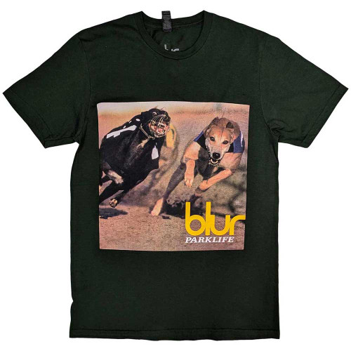 Blur 'Parklife Album' (Green) T-Shirt