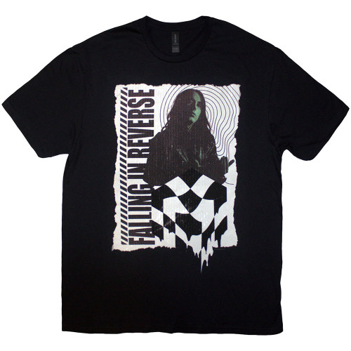 Falling In Reverse '21 Chequered' (Black) T-Shirt