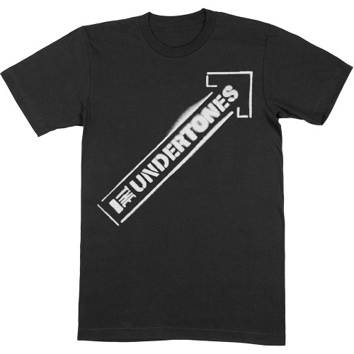 The Undertones 'Arrow Spray White' (Black) T-Shirt
