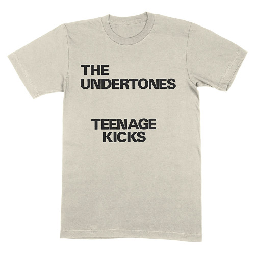 The Undertones 'Teenage Kicks Text' (Natural) T-Shirt
