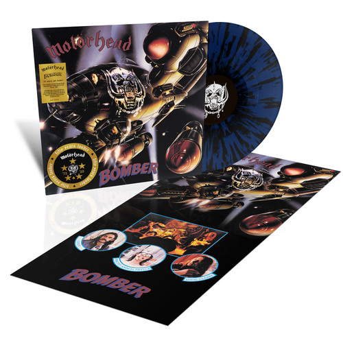 Motorhead 'Bomber' (50th Anniversary) LP Dark Blue Splatter Vinyl + poster