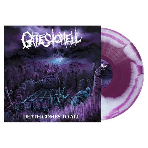 Gates To Hell 'Death Comes To All' LP Purple White Swirl Vinyl