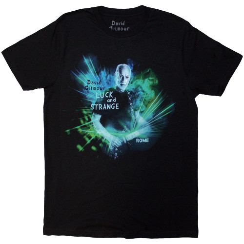 David Gilmour 'Luck & Strange Rome' (Black) T-Shirt