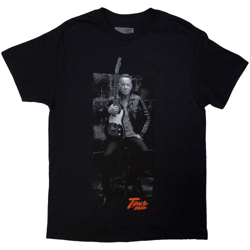 Bruce Springsteen 'Tour '24 Wheel' (Black) T-Shirt