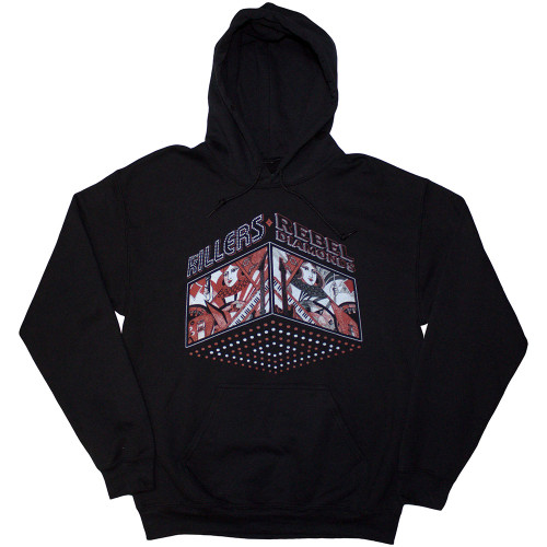 The Killers 'Tour '24 Rebel Diamonds' (Black) Pull Over Hoodie