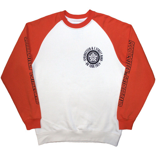 Bruce Springsteen 'Tour '24 Wheel' (2 Tone) Long Sleeve Raglan Shirt