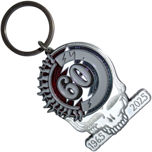 Grateful Dead '60th Anniversary Skull' Keyring
