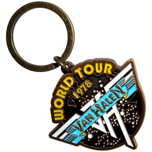 Van Halen 'World Tour '78 Retro Logo Banner' Keyring