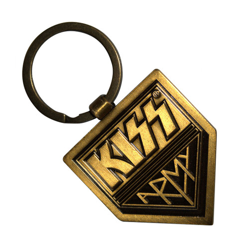 KISS 'Gold Army Pennant' Keyring