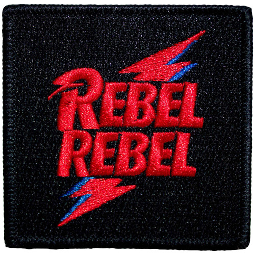 David Bowie 'Rebel Rebel Pink & Blue' (Iron On) Patch