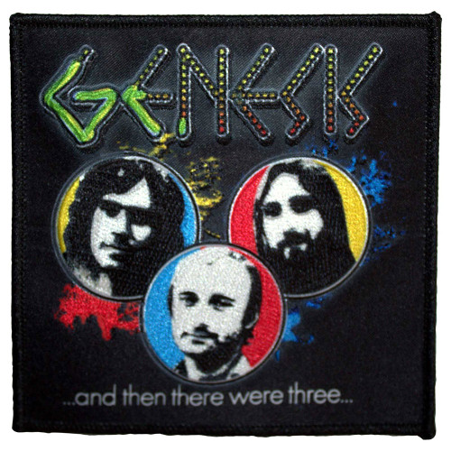 Genesis 'And Then There Were Three' (Black) (Iron On) Patch