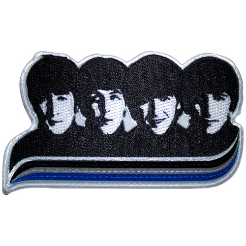 The Beatles 'Heads & Stripes' (Iron On) Patch