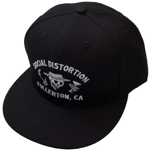 Social Distortion 'Fullerton Skelly' (Black) Snapback Cap