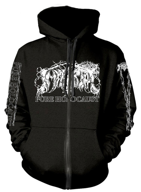Immortal 'Pure Holocaust' (Black) Zip Up Hoodie Front