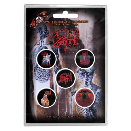Death 'Albums' Button Badge Pack