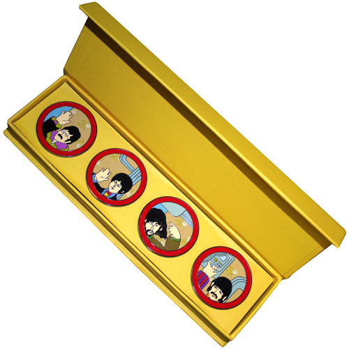 The Beatles 'Yellow Submarine Portholes' Pin Badge Set