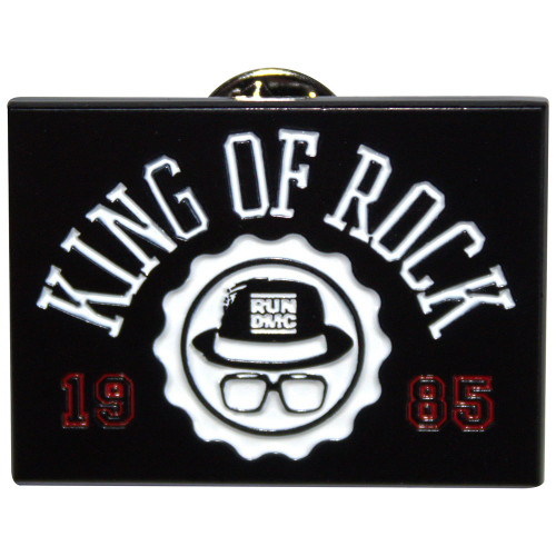 Run DMC 'King Of Rock' Pin Badge