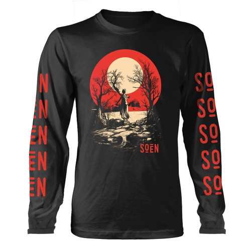 Soen 'Redmoon' (Black) Long Sleeve Shirt Front