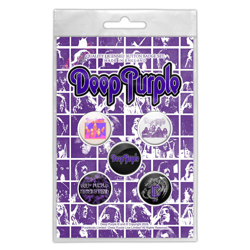 Deep Purple 'Logo' Button Badge Pack