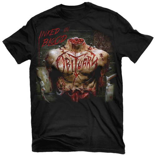 Obituary 'Inked In Blood' (Black) T-Shirt