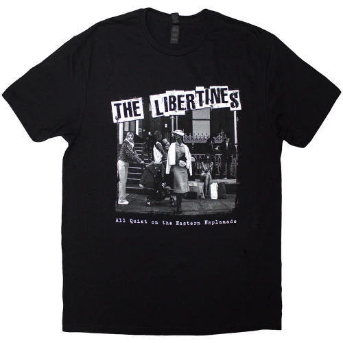 The Libertines 'AQOTEE Album B&W' (Black) T-Shirt