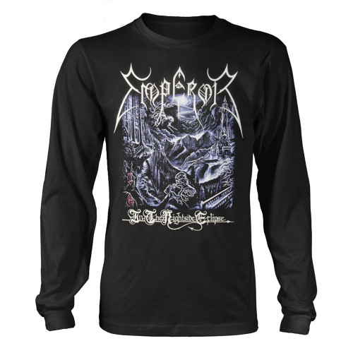 Emperor 'In The Nightside Eclipse' (Black) Long Sleeve Shirt Front