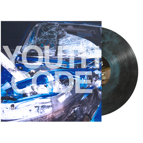 Youth Code 'Yours, With Malice' EP LP Sky Blue & Black Galaxy Vinyl