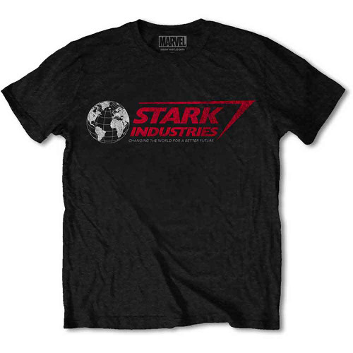Marvel Iron Man 'Stark Industries' (Black) T-Shirt