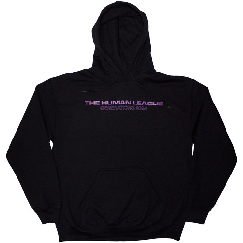 The Human League 'Generations Tour '24 Logo' (Black) Pull Over Hoodie