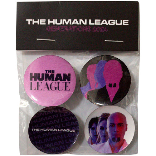 The Human League 'Generations Tour '24' Button Badge Set