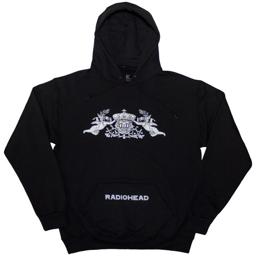 Radiohead 'Bearhead Crest' (Black) Pull Over Hoodie