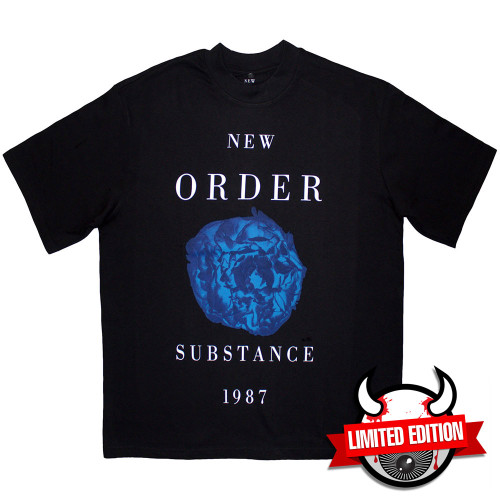 New Order 'Substance 1987' (Black) Oversized Boxy T-Shirt - Limited Edition