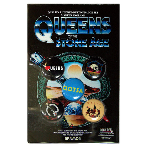 Queens Of The Stone Age 'Logos' Button Badge Pack
