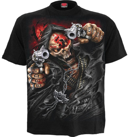 Five Finger Death Punch 'Assassin Revolvers' (Black) T-Shirt