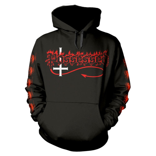 Possessed 'Beyond The Gates' (Black) Pull Over Hoodie Front