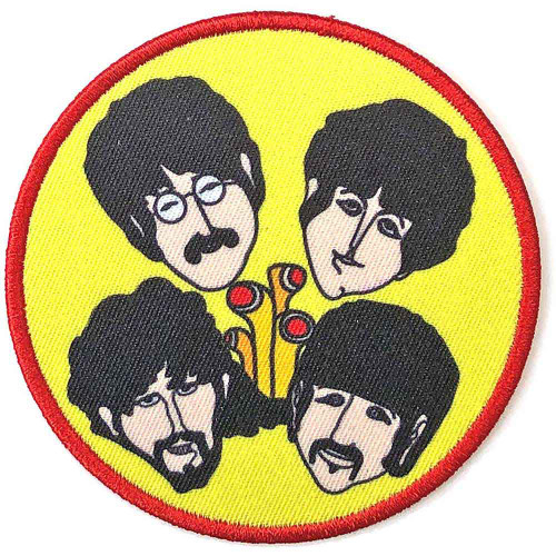 The Beatles 'Yellow Submarine Periscopes & Heads' (Iron On) Patch