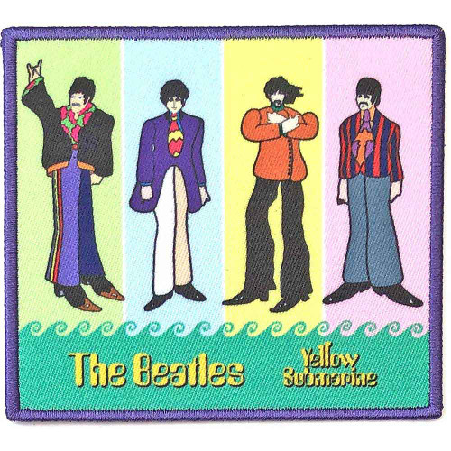 The Beatles 'Yellow Submarine Band in Stripes' (Iron On) Patch