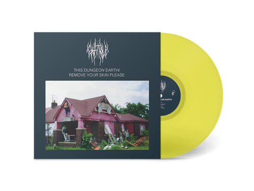 Chat Pile 'This Dungeon Earth / Remove Your Skin Please' LP Highlighter Yellow Vinyl
