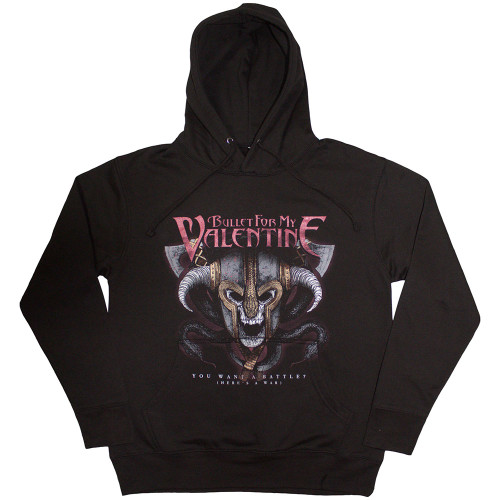 Bullet For My Valentine 'Logo & Raven' (Black) Pull Over Hoodie Ã