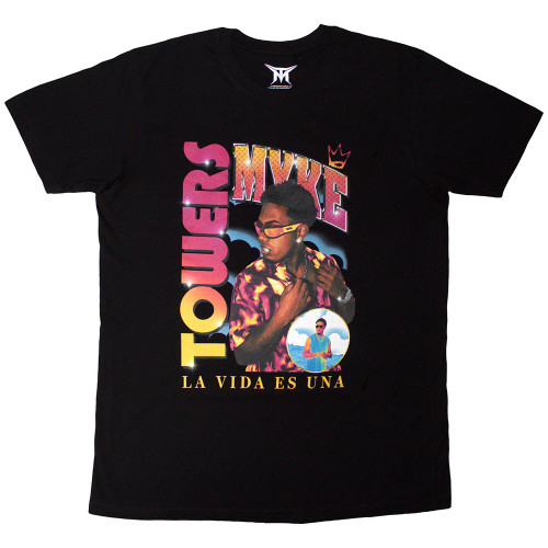 Myke Towers 'Throwback' (Black) T-Shirt