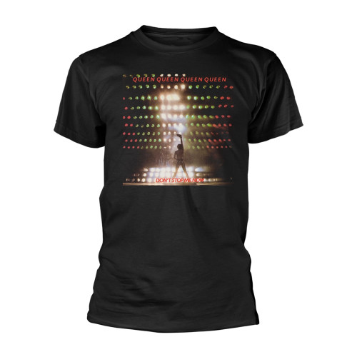 Queen 'Don't Stop Me Now Small Text' (Black) T-Shirt